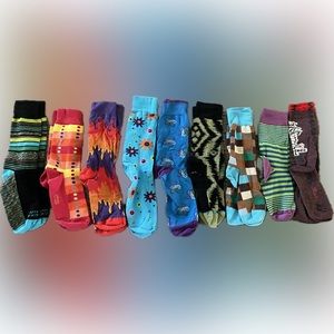 Men’s funky sock lot. Work socks L-XL - 9 pair